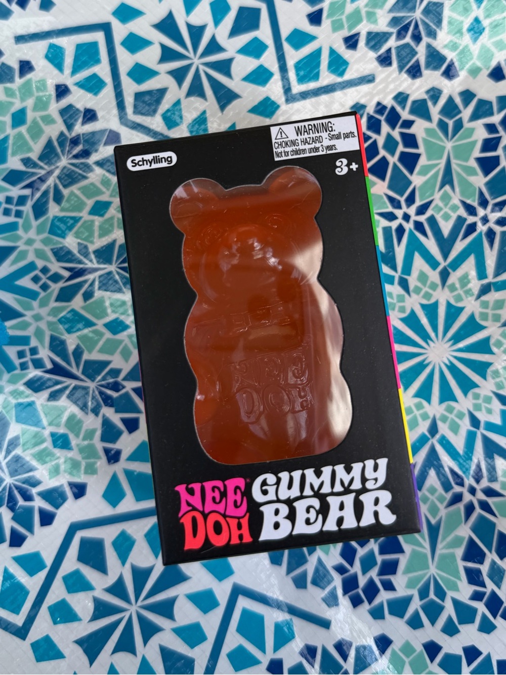 AUTHENTIC Schylling NeeDoh Gummy Bear Stress Toy - Orange
